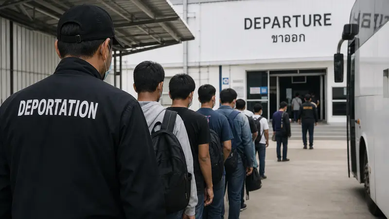 Laos Memulangkan 41 Pekerja Thailand Terkait Perjudian Ilegal